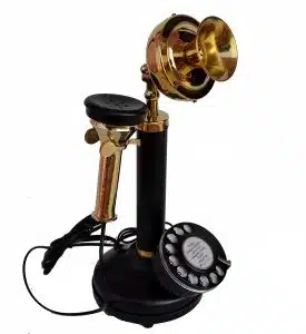 Retro Candlestick Rotary Phone