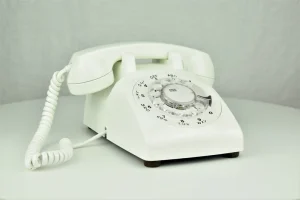 Vintage White 1960's Rotary Phone