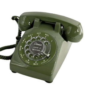 Green Rotary Phone