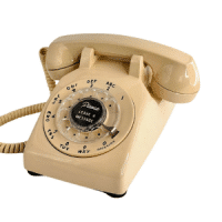 Ivory Rotary Phone