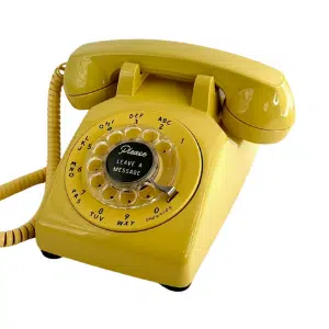 Yellow Rotary Phone