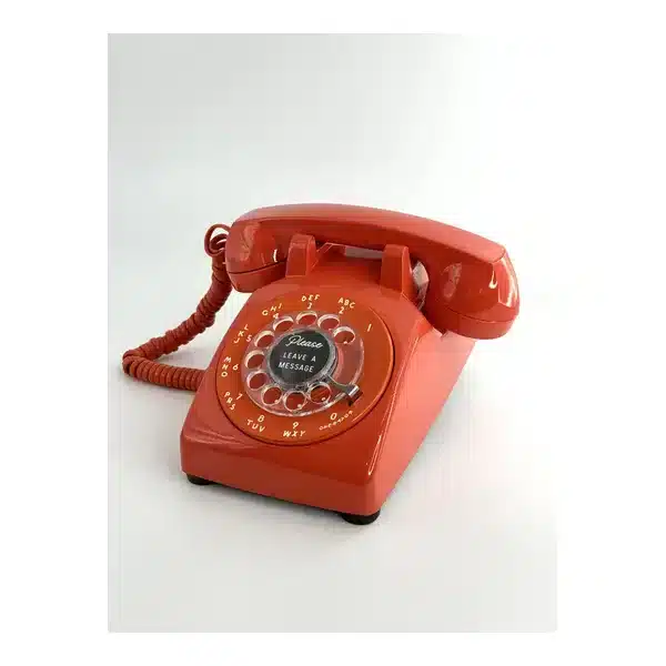 Orange LifeOnRecord wedding guest book phone